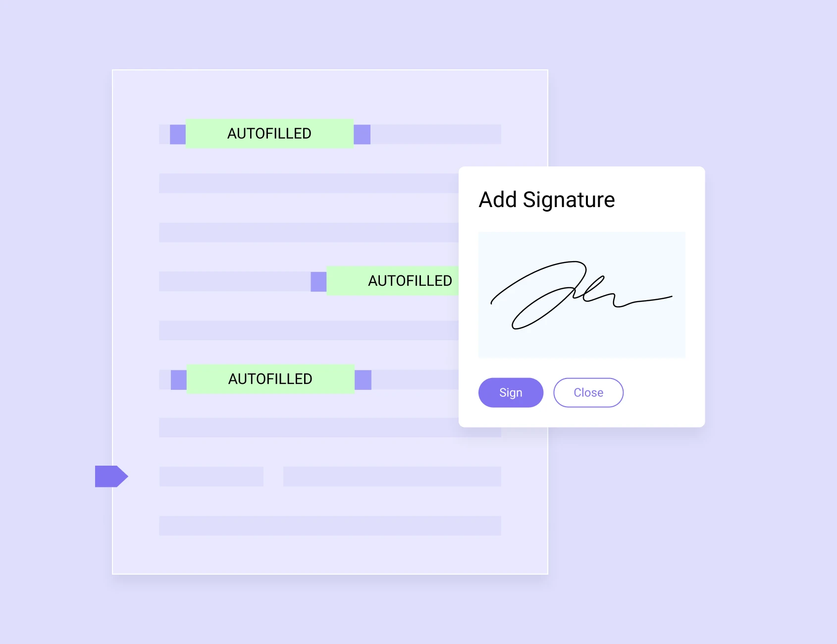 Integrated E-signature Hero